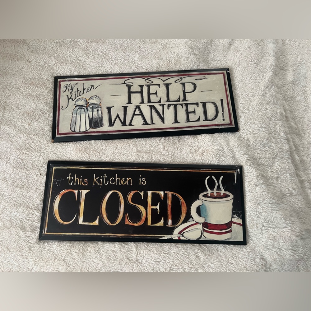 Lightly Loved Kitchen Decor - Wall Art - Diner Cafe